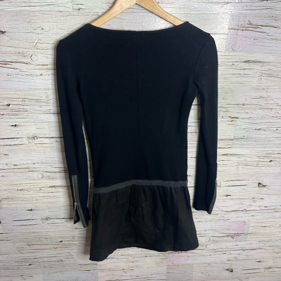 THEORY Black Keiran Classical Lambskin Leather Dress size xs - Picture 8 of 10